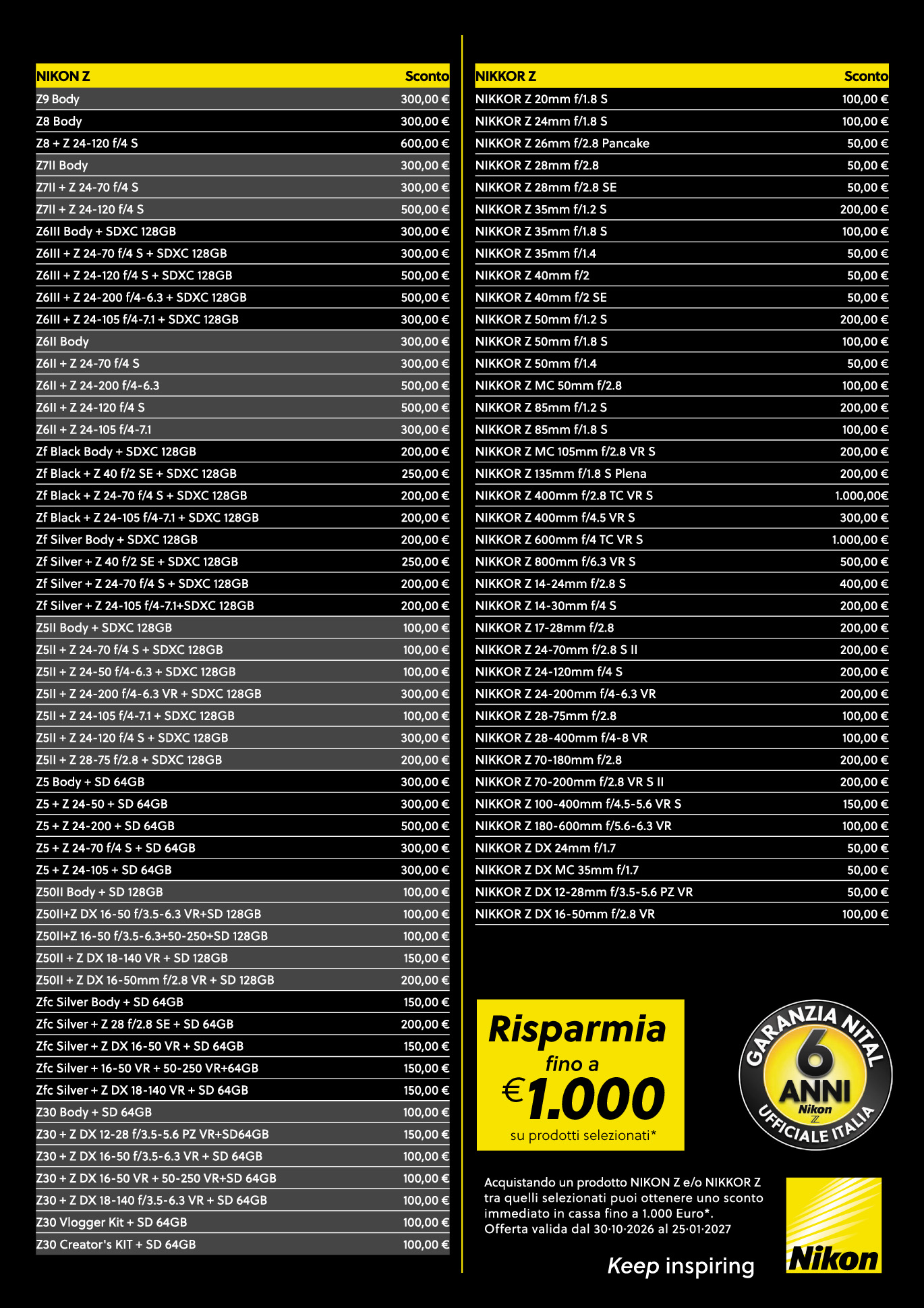 Nikon Winter Instant Saving